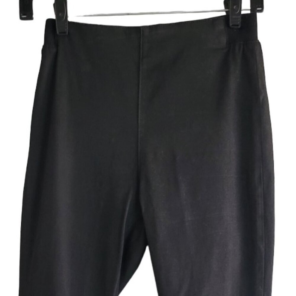 Rag & Bone Jean Pull On High Rise Slim Leg Pants Coated Black Size M - Picture 3 of 12